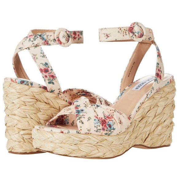 Steve Madden Shoes - STEVE MADDEN Poloma Espadrille Platform Wedge Floral Sandal
